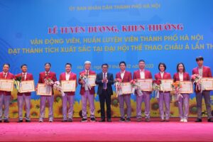Tuyên dương, khen thưởng HLV, VĐV Hà Nội đạt thành tích xuất sắc tại Đại hội Thể thao châu Á lần thứ 19