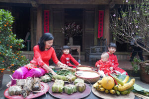Ngập tràn sắc màu Tết Việt trong không gian làng cổ Đường Lâm