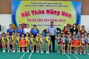 480 vận động viên tham dự Hội thao măng non thị xã Sơn Tây 2024