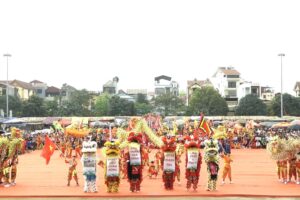 Ấn tượng Liên hoan nghệ thuật múa Rồng mở rộng huyện Thanh Oai lần thứ II năm 2024