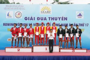 Việt Nam xếp nhất toàn đoàn tại giải Đua thuyền vô địch và vô địch trẻ ĐNA năm 2017