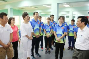 Bộ trưởng Nguyễn Ngọc Thiện thăm, động viên các VĐV trước thềm SEA Games 29