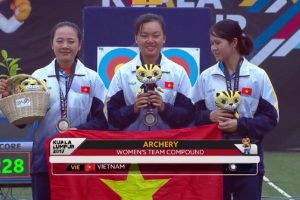 Đội cung thủ nữ Việt Nam lại tuột Vàng
