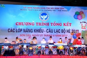 Tổng kết các lớp năng khiếu câu lạc bộ hè 2017