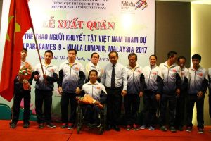 Đoàn thể thao người khuyết tật Việt Nam xuất quân tham dự Para Games 9