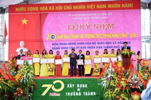 Trường THCS Phùng Hưng: đơn vị tiên tiến xuất sắc về TDTT