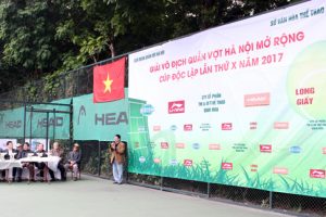 Khai mạc giải Vô địch Quần vợt Hà Nội mở rộng lần thứ X
