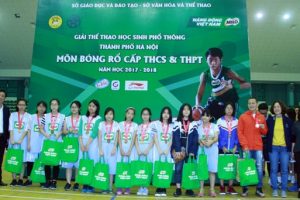 Kết thúc giải Bóng rổ học sinh phổ thông Hà Nội năm học 2017-2018