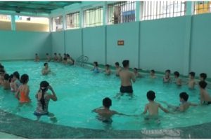 Khai mạc lớp phổ cập bơi cho trẻ em là con của đoàn viên công đoàn, đoàn viên thanh niên thuộc khối cơ quan huyện Hoài Đức
