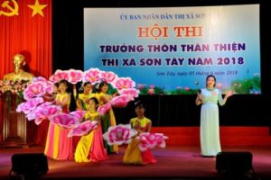 Sơn Tây sôi nổi hội thi Trưởng thôn thân thiện