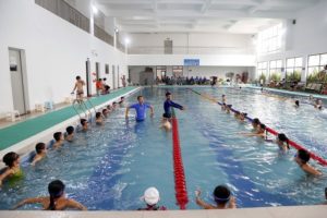 Bế giảng lớp phổ cập bơi miễn phí cho trẻ em hè 2018