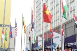 Lễ thượng Cờ của Đoàn Thể thao Người khuyết tật Việt Nam tại Asian Para Games 3