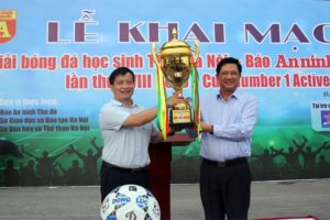 Khai mạc giải bóng đá học sinh THPT Hà Nội 2018