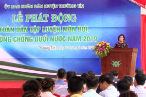 Huyện Thường Tín phát động toàn dân huyện tập môn bơi, phòng chống đuối nước