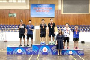 Đội tuyển cầu lông Gia Lâm đạt 01 HCV, 01 HCĐ tại Giải cầu lông gia đình Hà Nội năm 2020