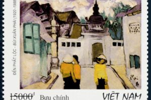 Tem về phố cổ Hà Nội được phát hành kỷ niệm 100 năm ngày sinh họa sĩ Bùi Xuân Phái