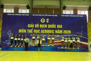 Hà Nội đứng thứ hai toàn đoàn giải VĐQG môn thể dục aerobic năm 2020