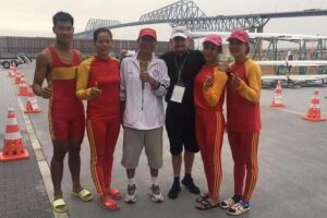 VĐV đua thuyền Hà Nội Đinh Thị Hảo cùng đồng đội giành vé Olympic thứ 7 cho Thể thao Việt Nam