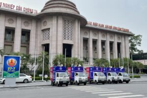 Hà Nội tổ chức đoàn xe mô hình tuyên truyền phòng, chống dịch COVID-19