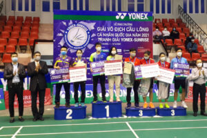 Hà Nội giành 1 HCV, 1 HCB tại giải Vô địch cầu lông cá nhân quốc gia 2021
