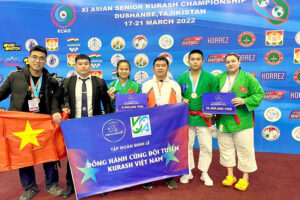 Đội tuyển Việt Nam giành 4 huy chương tại Giải Kurash vô địch châu Á 2022