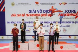 Giành 10 HCV, Hà Nội xếp thứ hai tại giải Taekwondo các câu lạc bộ quốc gia 2022