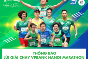 Giải chạy VPBank Hanoi Marathon tiếp tục lùi sang tháng 10/2022