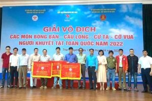 Giải thể thao người khuyết tật toàn quốc 2022: Hà Nội giành ngôi nhất toàn đoàn ở môn cầu lông và cờ vua