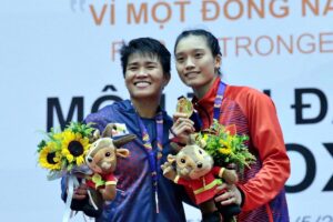 Võ sĩ Hà Nội Nguyễn Thị Tâm bảo vệ thành công tấm HCV SEA Games