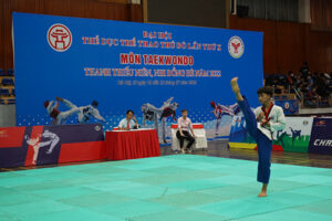 Khởi tranh môn Taekwondo thanh thiếu niên, nhi đồng hè 2022 Đại hội TDTT Thủ đô lần thứ X năm 2022