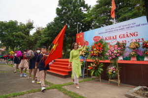 Trường Phổ thông năng khiếu Thể dục thể thao Hà Nội tưng bừng khai giảng năm học mới