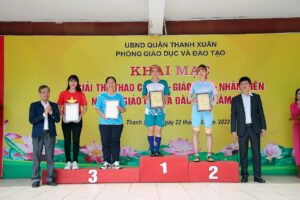 Quận Thanh Xuân: 735 vận động viên dự Giải Thể thao cán bộ, giáo viên, nhân viên ngành GD&ĐT