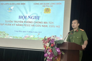 Quận Long Biên tuyên truyền phòng, chống ma túy, tập huấn kỹ năng PCCC và cứu nạn, cứu hộ cho hội viên phụ nữ 