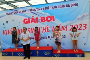 Tổ chức Giải bơi khối trường tiểu học, trung học cơ sở quận Ba Đình- hè năm 2023
