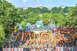 Huyện Thanh Oai tổng kết chương trình múa Lân Sư Rồng và tuyên dương tập thể, cá nhân có thành tích xuất sắc trong chương trình Festival Thu Hà Nội năm 2023