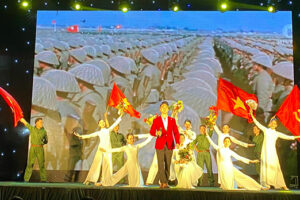 Biểu diễn nghệ thuật chào mừng kỷ niệm 79 năm Ngày thành lập Quân đội nhân dân Việt Nam