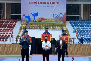 Huyện Ứng Hòa giành giải Nhất toàn đoàn tại Giải Võ Thiên Môn Đạo thành phố Hà Nội năm 2023