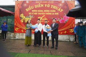 Hội Võ Thiên Môn Đạo biểu diễn tại Lễ hội Xuân truyền thống La Khê, Hà Đông