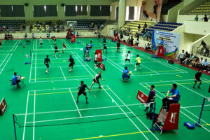 Giải cầu lông vô địch các nhóm tuổi huyện Hoài Đức năm 2024.