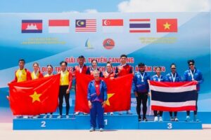 Việt Nam Nhất toàn đoàn tại giải Đua thuyền Rowing, Canoeing vô địch trẻ U19, U23 và vô địch Đông Nam Á