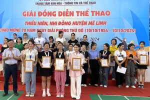 Giải đồng diễn thể thao thiếu niên nhi đồng huyện Mê Linh năm 2024