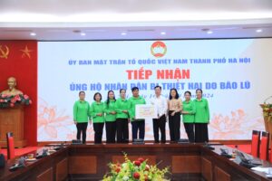 Hà Nội: Tiếp nhận hơn 57 tỷ đồng ủng hộ Nhân dân bị thiệt  hại do bão lũ