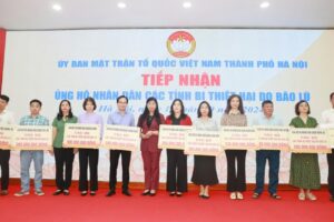 Ủy ban MTTQ thành phố Hà Nội tiếp nhận 26 tỷ đồng ủng hộ các tỉnh bị thiệt hại do bão lũ