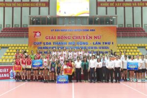 Giải bóng chuyền nữ mở rộng tranh cúp Loa Thành huyện Đông Anh năm 2024.