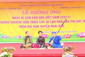 Hoài Đức tổ chức hưởng ứng ngày Di sản văn hóa Việt Nam 23/11