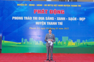 Huyện Thanh Trì phát động phong trào thi đua “Sáng – Xanh – Sạch- Đẹp” năm 2025