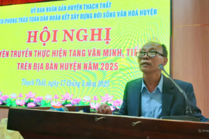 Tuyên truyền thực hiện tang văn minh, tiến bộ trên địa bàn huyện Thạch Thất năm 2025