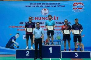 Chung kết giải Bóng Bàn quận Long Biên năm 2025