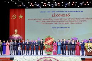 Hà Nội long trọng tổ chức Lễ công bố sắp xếp đơn vị hành chính