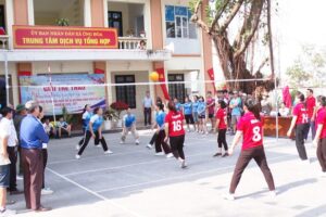 Xã Ứng Hòa : Sôi nổi Giải bóng chuyền mừng Đảng, mừng Xuân